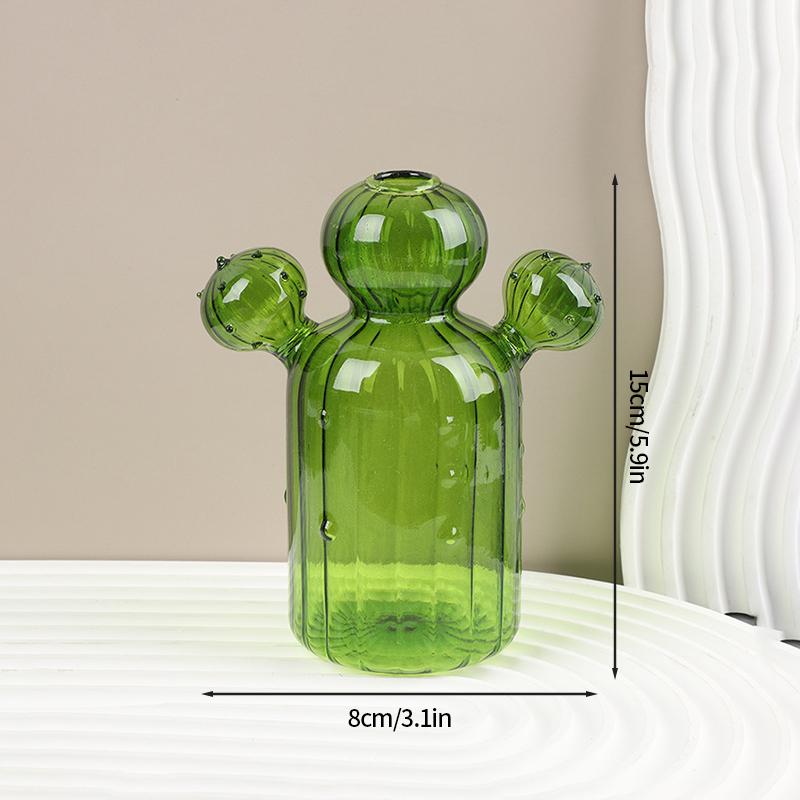 Kreative Kaktus-Glasvase, Aromatherapie-Flasche, nordische Vasen, Hydrokultur-Blumentopf, einfache kleine Vase für den Schreibtisch, Heimdekoration