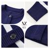 Women's Pure Wool Striped Cardigan