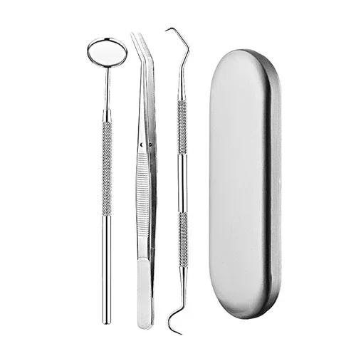 Dental Mirror Sickle Tartar Scaler Teeth Pick Spatula Dental Laboratory Equipment Dentist Gift Oral Care Tooth Cleaning Tools