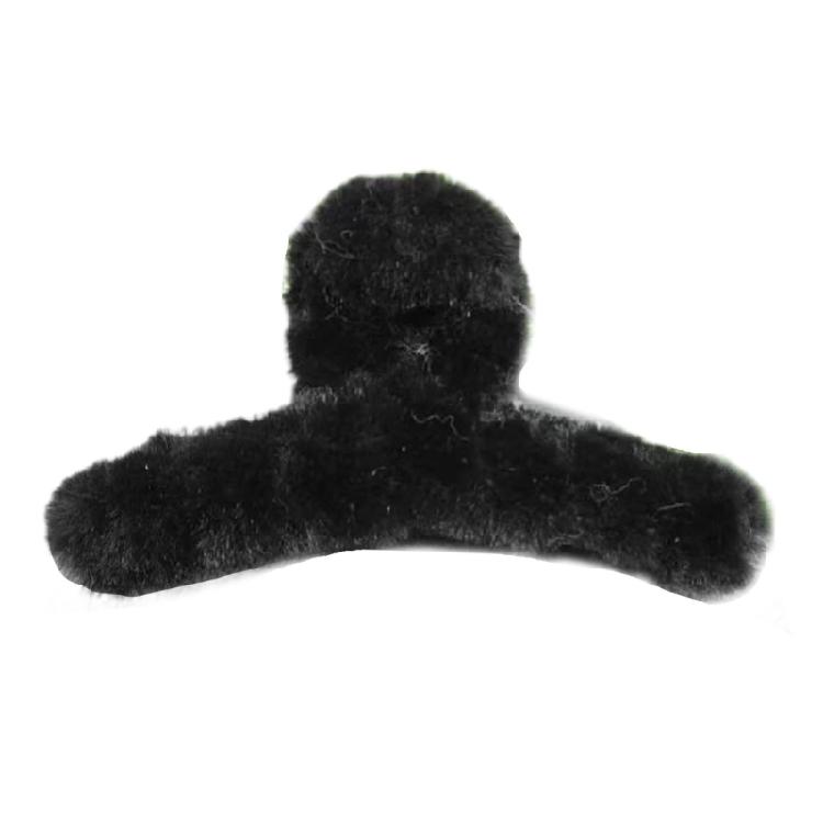 Plush Hair Catchs Hair Barrettes for Thick Hair Furs Hair Claw Clips Jewelry