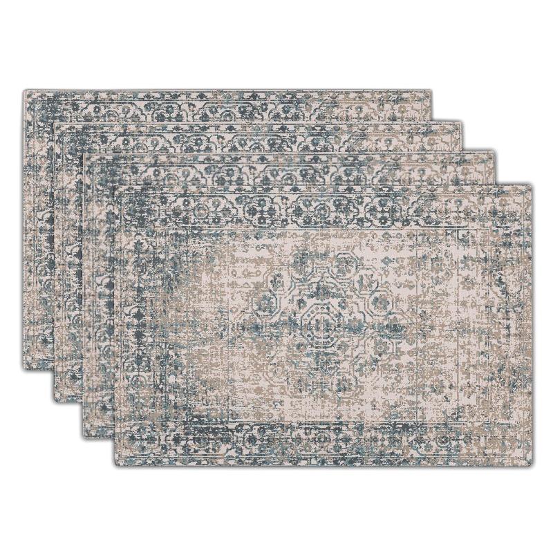 Böhmische Tischsets Exotische Leinen-Tischsets Waschbare Totem-Tischsets Tischmatten Isolieruntersetzer Bedruckte Rutschfeste Untersetzer