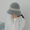 Women's Color Blocking Line Simple School Style Hat with Slit