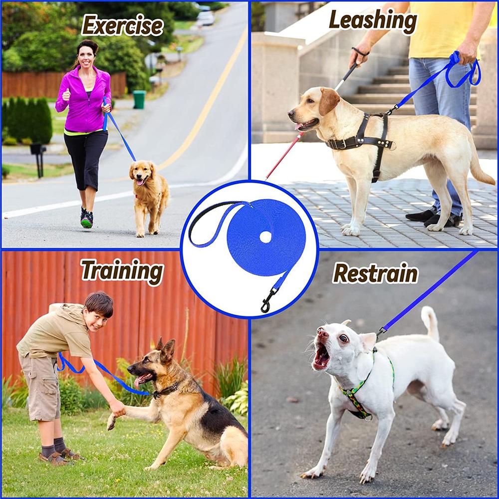 Nylon Hunde Trainingsleinen Spaziergang Haustierleine Langes Lanyard Zugseil für Kleine Große Hunde 4,5M 10M 15M Führleine Artikel