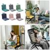Indoor Outdoor Rocking Chair Cushion Crystal Velvets Seat Cushions with Ties and Non-Slip Backing for Desk Chair Office