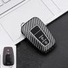 ABS Carbon Fiber Car Key Case Cover Shell For Prius Camry Corolla CHR C-HR RAV4 Land Cruiser Prado Protector Accessories