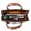 Vintage-Tragetasche mit Schloss, Damen-Schultertasche