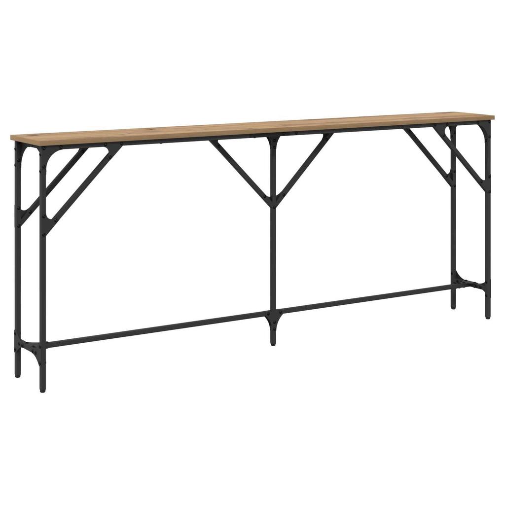 Ein eleganter Konsolentisch mit Ablage, Größe 180x23x75 cm, ideal zur Aufbewahrung und Präsentation im Wohnzimmer oder Flur