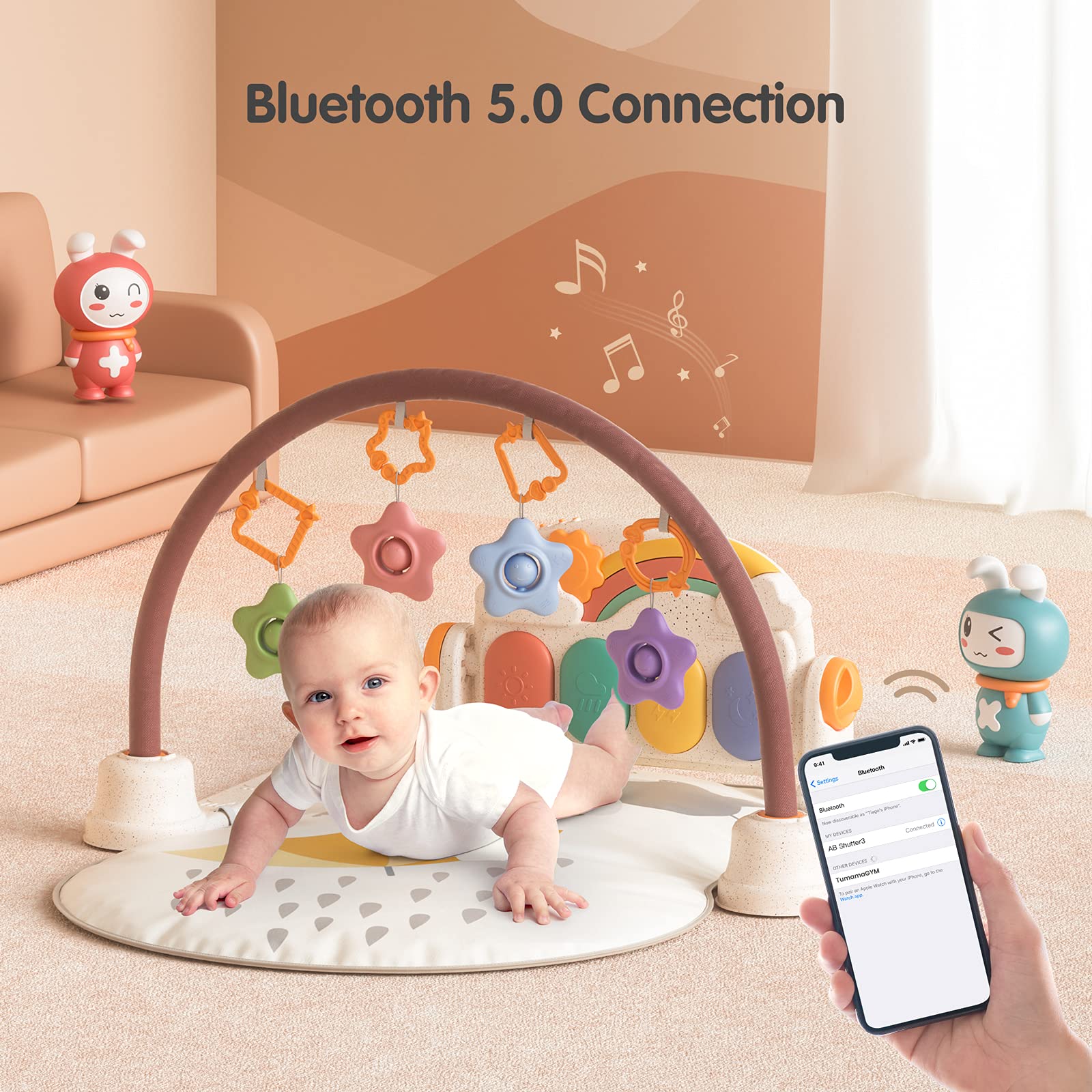 TUMAMA Kick and Play Piano Baby Gym — фото 9