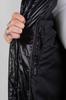 Rockandblue Schwarze Manson Shine Kapuzen-Daunenjacke