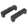 2 PCS Rubber Radiator Insulator Pads Black Radiator Mount Bushings Replacement For Express 2500 1996‑2019