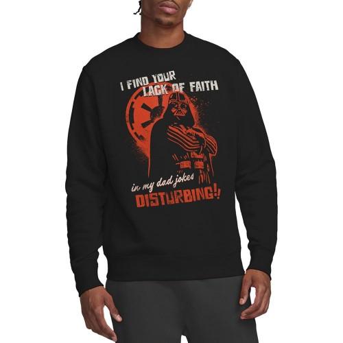 Star Wars Unisex Adult Dad Jokes Disturbing Darth Vader Sweatshirt