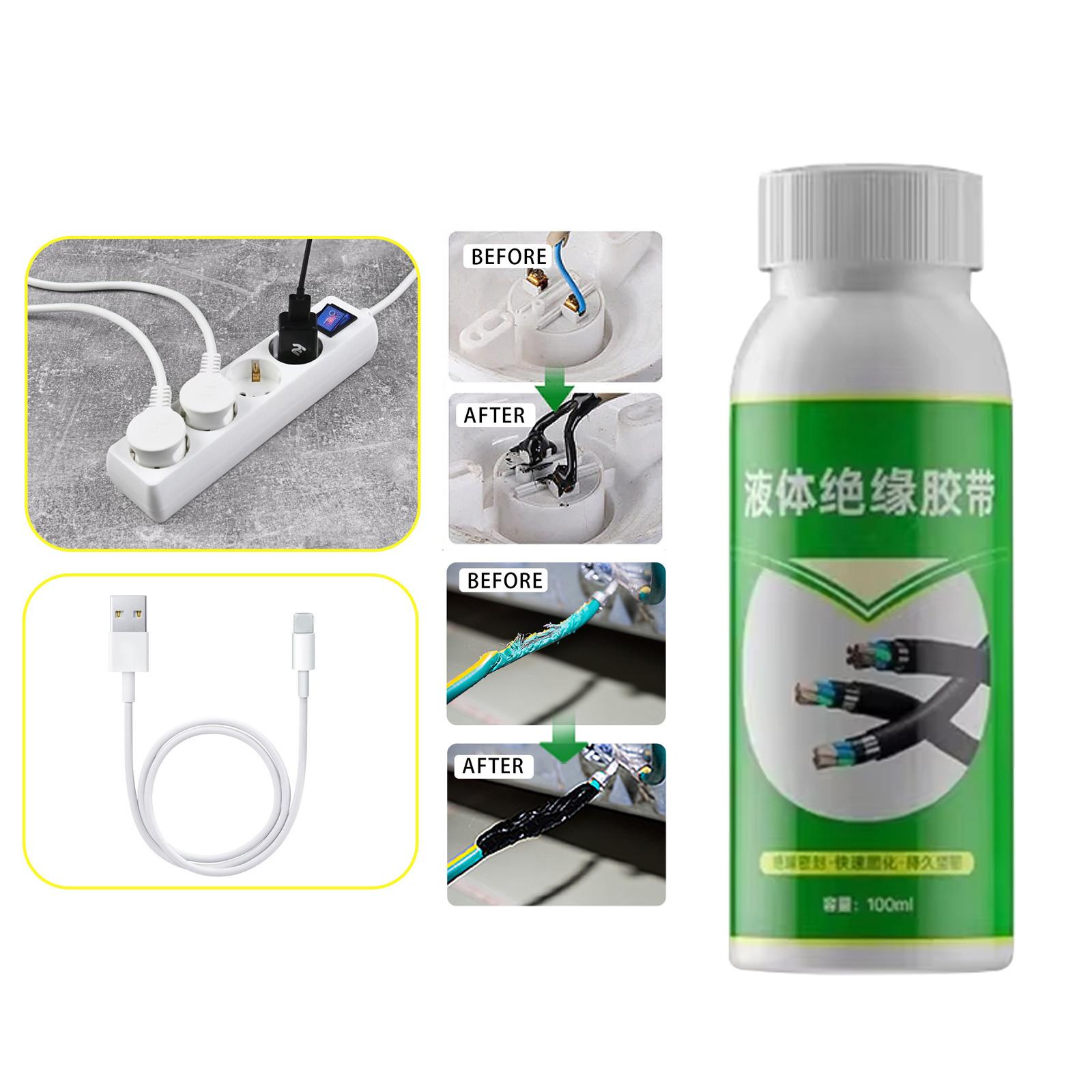 

100 мл Електрична герметизуюча стрічка Рідка ізоляційна гумова оболонка Клей для електричної ізоляції Рідка електрична стрічка Рідка стрічка 100ml білий