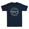 God Is My Refuge  Shield Psalm 91 Christian Faith Quote Vintage Unisexs Tshirt