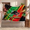 Penrith Panthers Flanelldecke, Personalisierter Text mit Namen, Weiche Überwurfdecke, Heimdekoration, Geschenk
