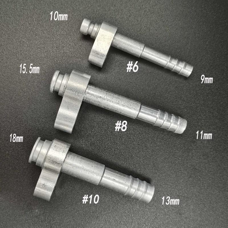 (15PCS)R134 Automotive Air Conditioning Piping Aluminum Joint Kit Condenser Radiator Drying Bottle Active Plate Header Connector