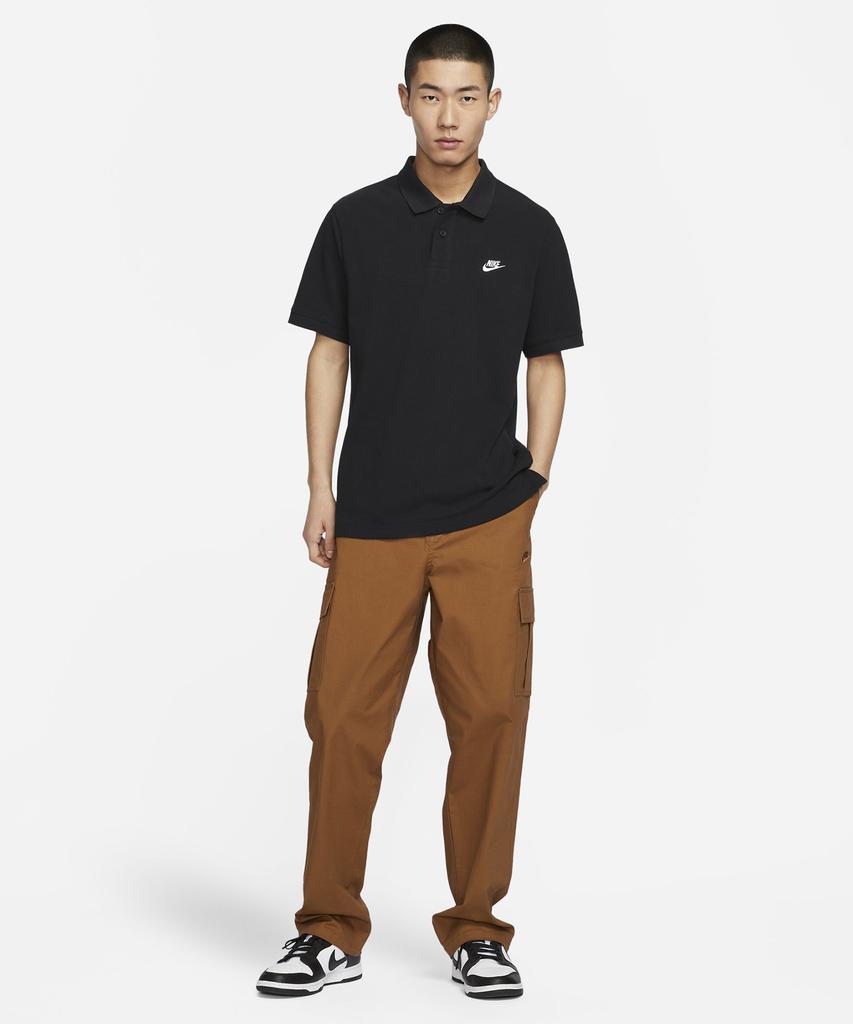Nike Club Short Sleeve Polo Shirt M - Black:White / Fn3895-010
