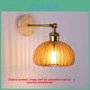 Pumpkin Shape Minimalist Wall Sconce With Wooden Material And Adjustable Led Lighting For Living Room
