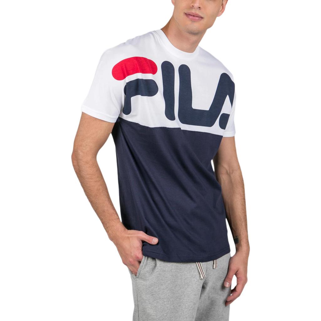 Fila Lenox Logo Cotton Short Sleeve T-Shirt Men Tops LM181L33-410