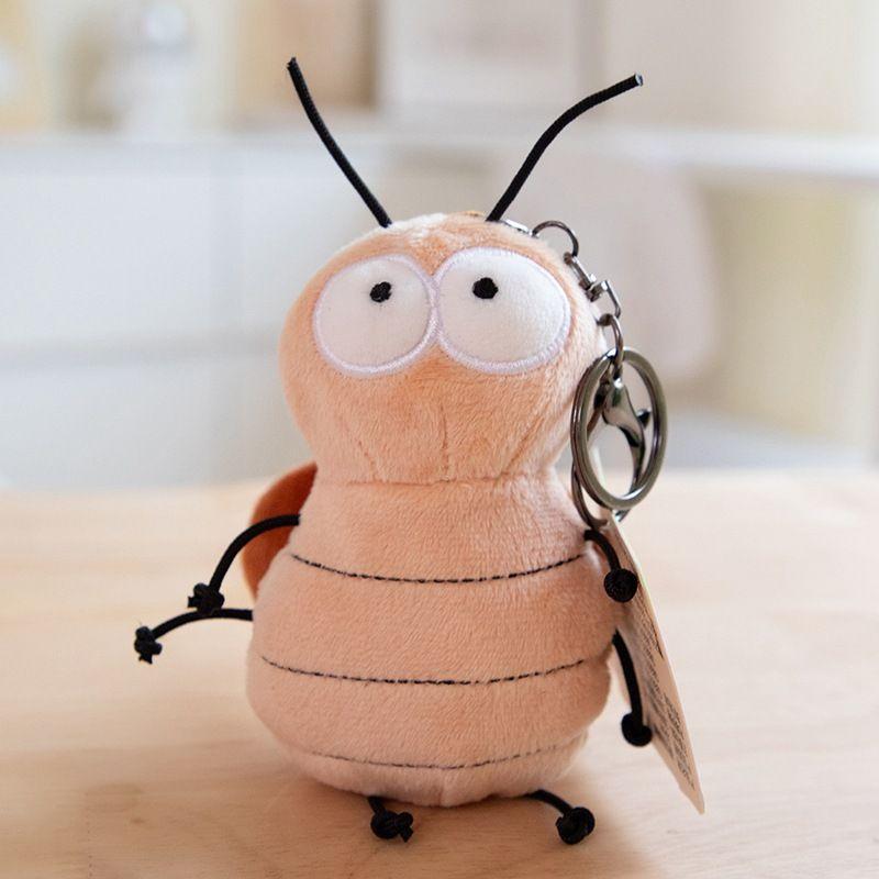 

Fun Original Expression Cockroach Doll Xiaoqiang Stuffed Pendant Keychain Doll Gifts for Boys and Girls Prize Claw Doll Shock cockroach -10cm(0.05kg)