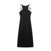 Fashion Style 2024 Autumn New Arrival Women's Bowknot Decoration Trench Coat Fabric Midi Skirt Mid Length Long Length Dress 2858002