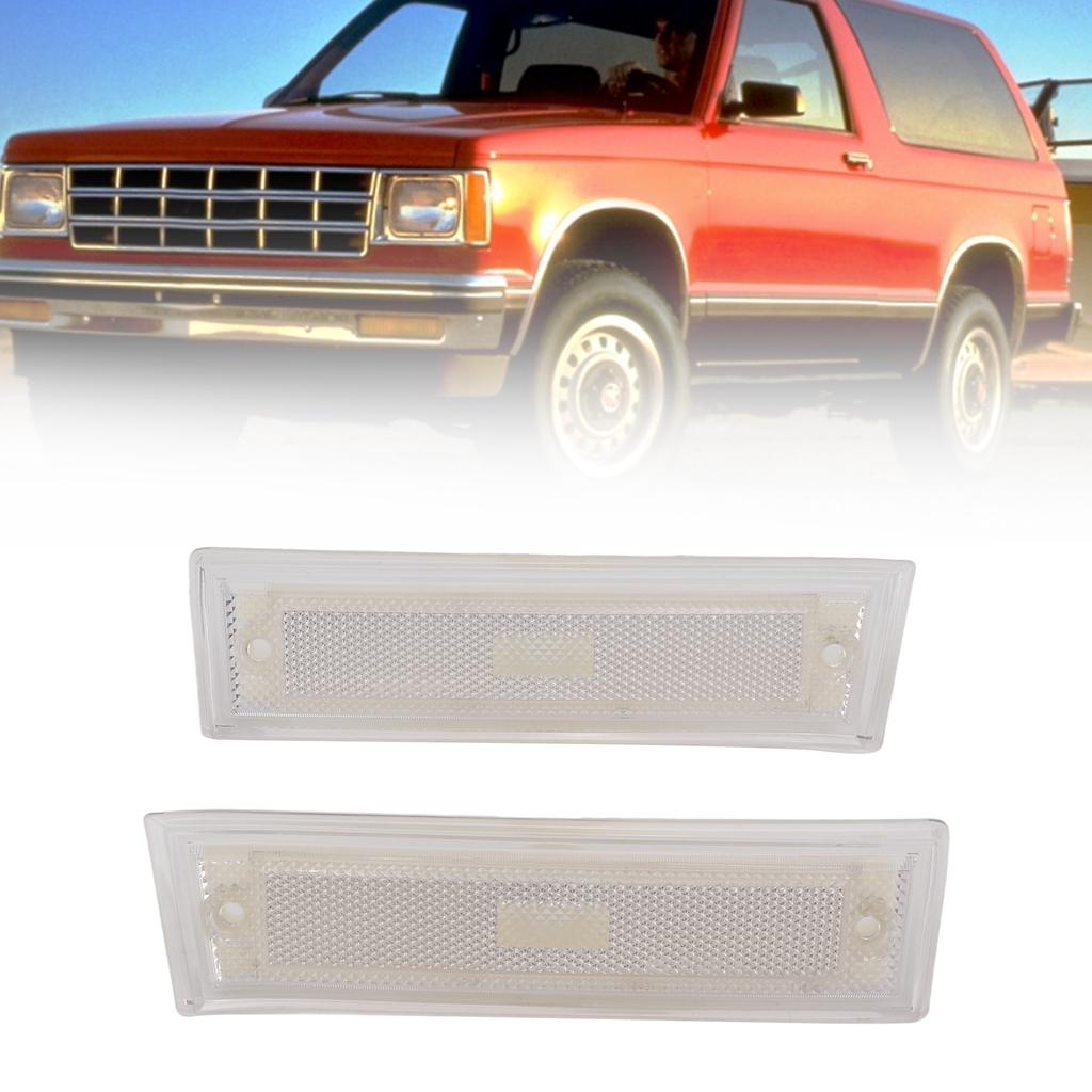 Car Front Bumper Side Marker Light Housing Cover Accessory Replacement for 1981‑1991