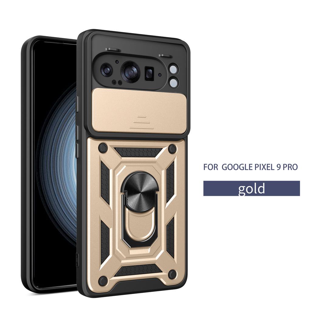 Applicable to Google Pixel9Pro cis-armor window-pushing mobile phone case Pixel8 bracket Pixel6Pro anti-drop protective case