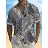 Camicia da Uomo con Fantasia Semplice Stampa 3D Camicia Bottoni Camicia Casual Camicia Estiva Manica Corta Abbigliamento Quotidiano per Vacanze