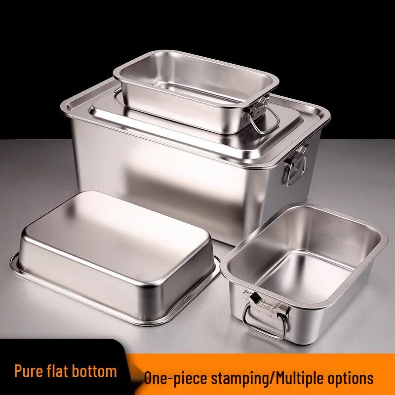 FATTBAO Hluboká obdélníková nerezová mísa