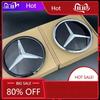 Car Sticker New 2025 For Mercedes Benz 1Pc Car Front Grille Star Logo Badge Mirror Bottom 3D ABS Logo for Mercedes-Benz W205 W17