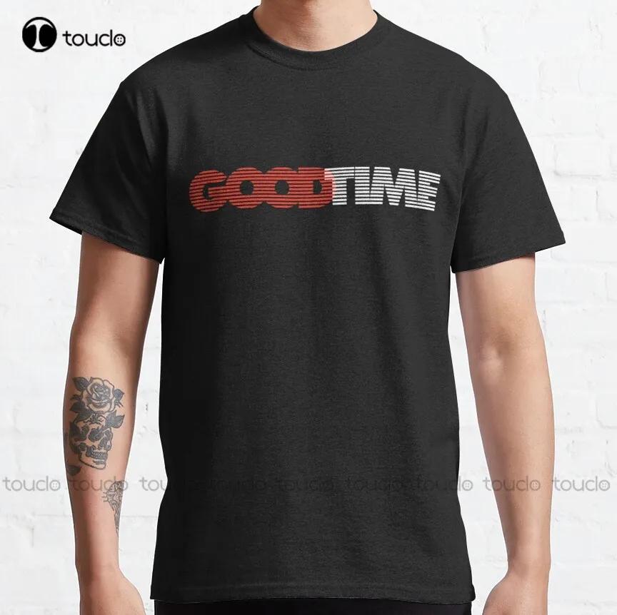 Good Time Film Logo Robert Pattinson Klassisches T-Shirt Übergroßes T-Shirt Individuell für Erwachsene Jugendliche Unisex Digitaldruck Xs5xl