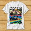230 г/м² 100% хлопок футболка Welcome To Asgard Home Of The Gods Odin Poster Thor Loki мужская унисекс крутой подарок топ футболка 2105