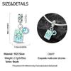 Magic Charms Copper Fate Turntable Tarot Card Pendants Charms Fit Original Bracelets Beads Diy Jewerlry Accessories
