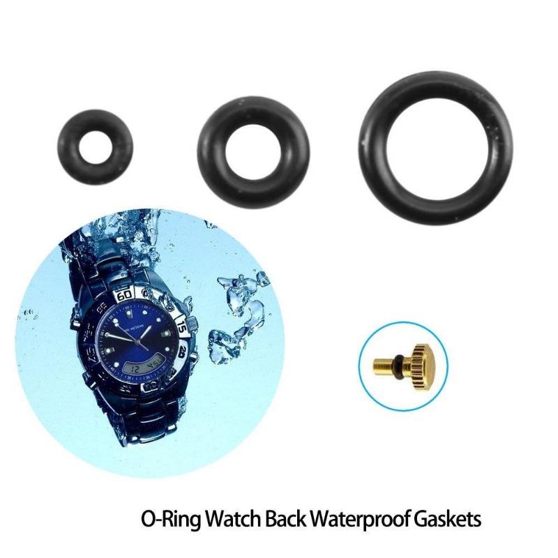 Mini Rubber O-Ring Watch Crown Waterproof Watch Back Cover Gaskets Watch Repair Tool Accessories Waterproof Washer O-Ring