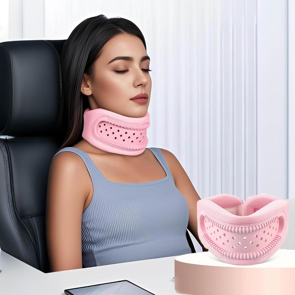 Durable And Safe Neck Brace For Sleeping & Pain Relief Cervical Collar Support With Memory Foam Adjustable Orthopedic Neck Brace For Recovery