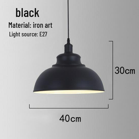 Retro Industrial Wrought Iron Pendant Lamp - Minimalist Style for Bars, Hotels, and Restaurants