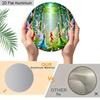 2D Flat 1pc Fairies Aluminium Decoration Plaque, Enchanted Forest Fairies Dancing Decor Sign, Room Decor, Fantasy Lovers' Home Decor, Garden Decor