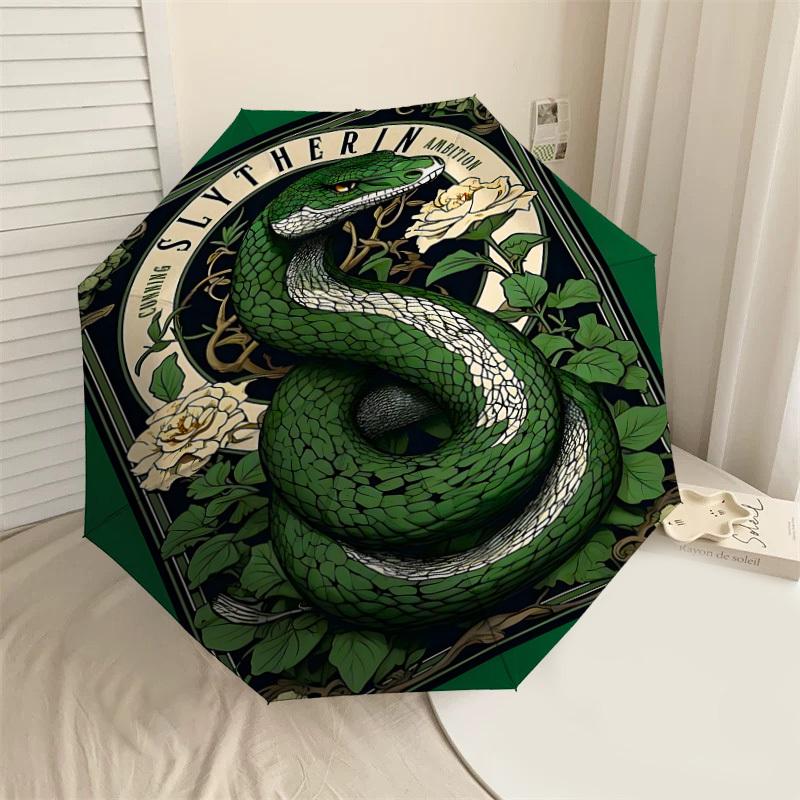 1PC Warner Slytherin Ambition Umbrella-8-Rib Reinforced, Automatic Open, Lightweight & Durable-A26