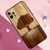 Baum Blüte Bambus Holz Handyhülle Für iPhone 17 Pro Max 11 14 15 16 Pro Max Plus 13 12 Mini 16e 17 Air Rückseite