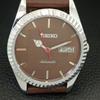 REFURBISHED SEIKO AUTOMATIC 6309A JAPAN MENS VINTAGE BROWN DIAL WATCH a443150-1
