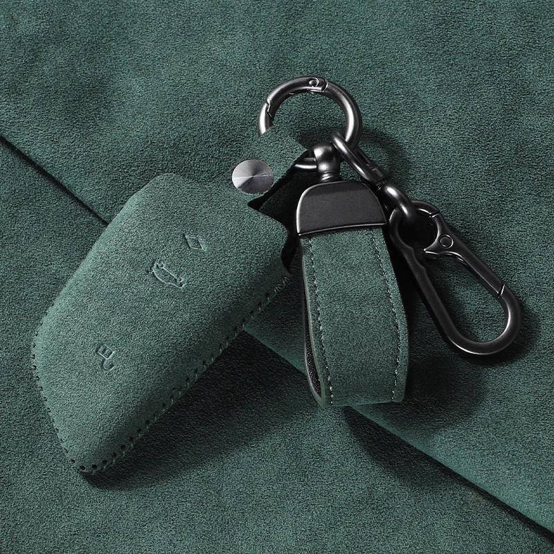 Suede Car Key Case Cover for BMW X1 X3 X4 X5 F15 X6 F16 G30 7Series G11 F48 F39 520 525 G20 118i 218i 320i Made of Accessories