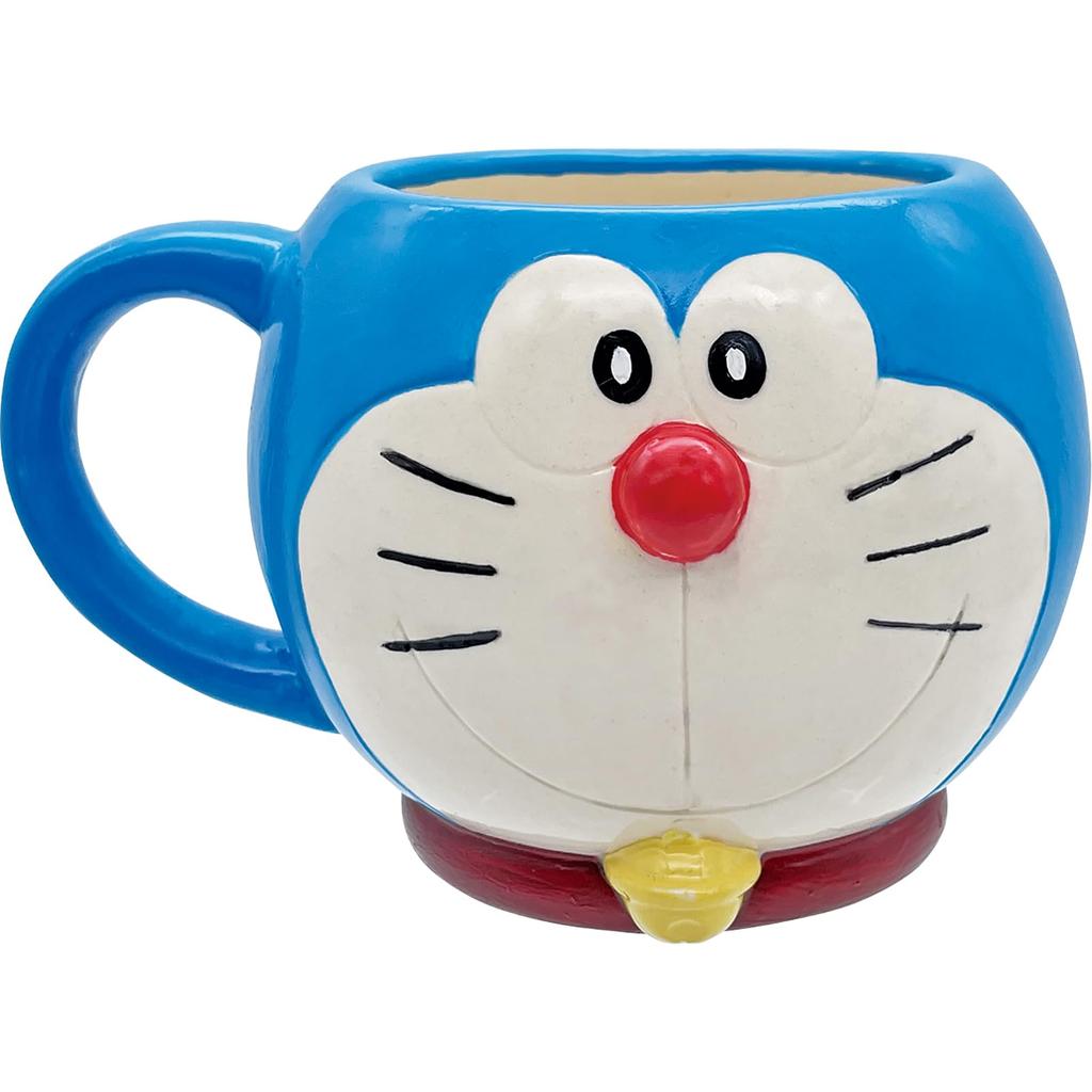 Doraemon Round Face Mug Large 300ml Approx. 13x10cm I'm Doraemon Blue Coffee Cup Tableware Anime Goods Birthday Gift SAN4758