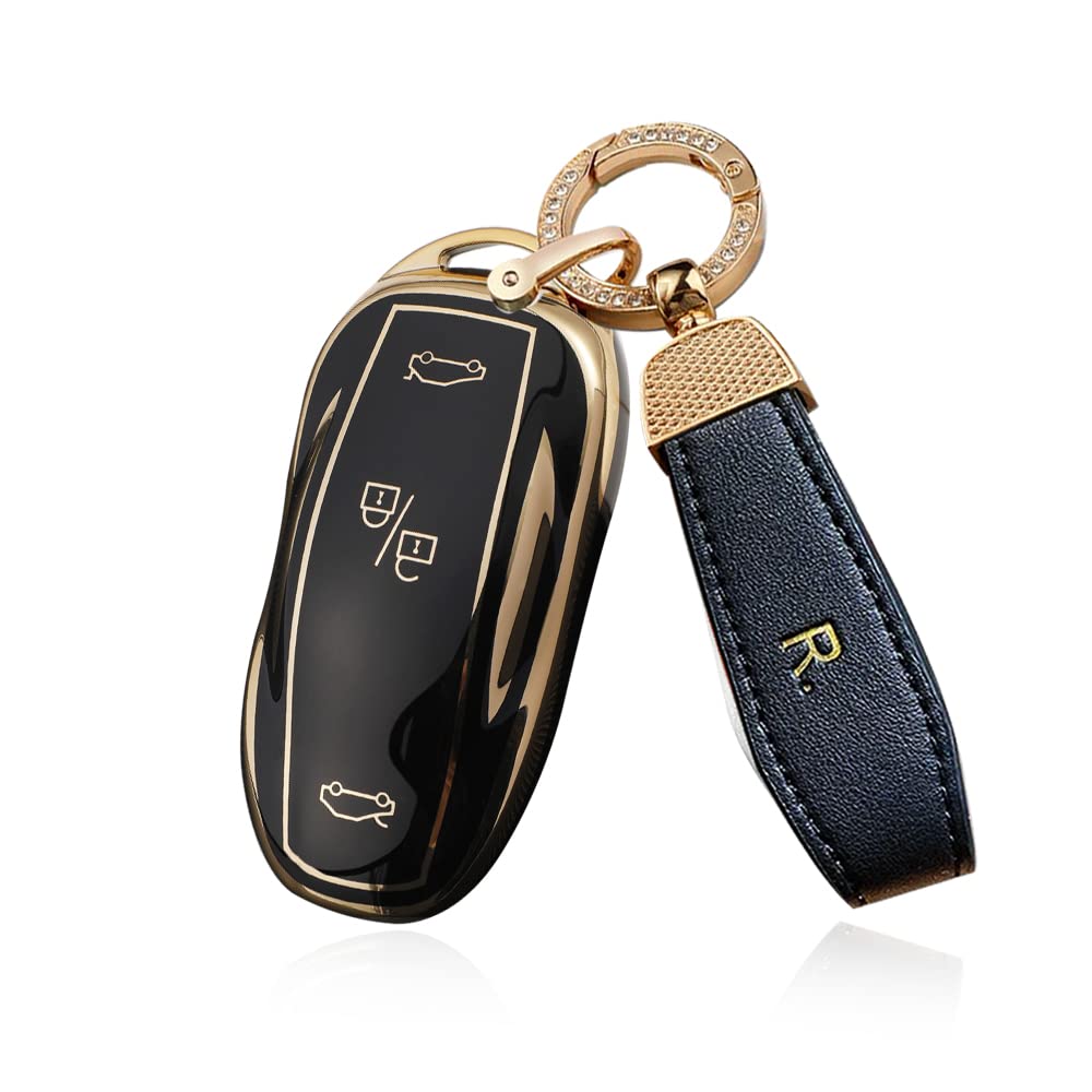 

[SANRILY] Tesla Key Case, Key Holder, Key Cover, Key Protection, Compatible with Model S, Anti-Scratch, Stylish