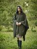 BEAUTELICATE Hooded Knee Cold Everyday Cosplay Cloak Women's Poncho, Large, Long, Wrap, Wrap, Cape, Cloak, Protection, Unisex, Use,