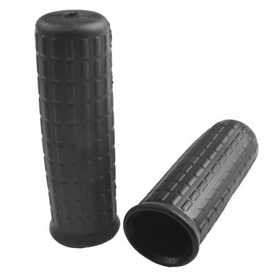 2 Peças de Alças para Carrinho de Mão Tubos Redondos de Borracha Antiderrapante Absorção de Choque Tampa de Alça de Reposição Universal Resistente às Intempéries