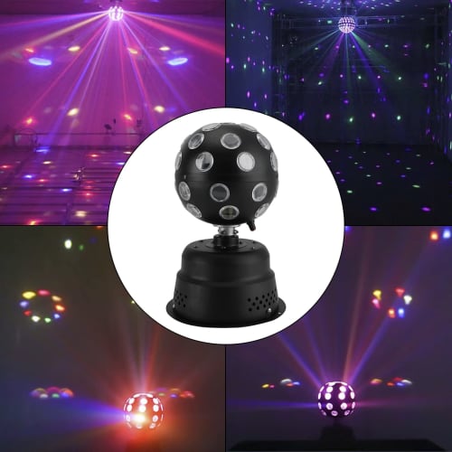 Frezon 30W 9-Color RGB LED Mirror Ball, Standing Disco Light, Party Light, Easy To Use, Voice Activated, Stage Lighting, Holidays, Karaoke, Clubs, Cul