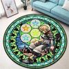Kingdom Hearts Round Area Rug Anime Gaming Carpet Non Slip Floor Mat Bedroom Decor Soft Gift For Gamer Kids