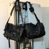 Large Capacity Techwear Style Hip Hop Messenger Crossbody Bag Men Women Multifunction Combined Single Shoulder Travel School Bag