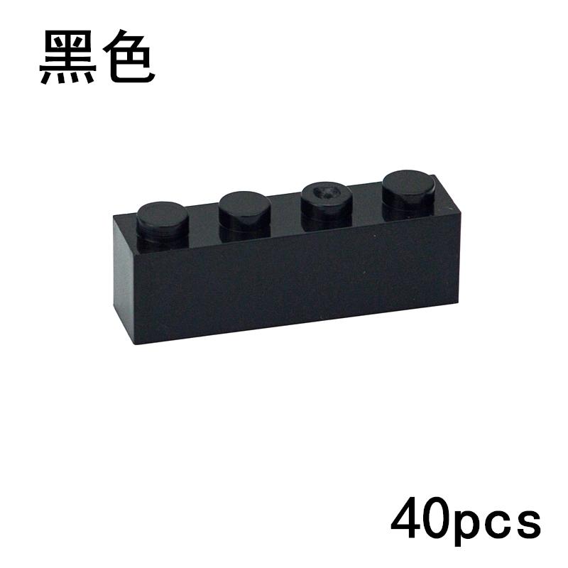 40PCS DIY 1x4 Dots Thick Figures Bricks Educational Creative Size 1*4 Dots Building Blocks Compatible With 3010 Toy For Children