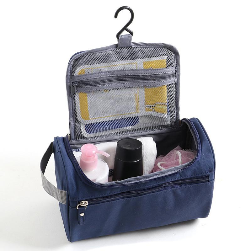 Multifunkční Přenosná Vodotěsná Taška s Háčkem na Zavěšení Cestovní Kosmetická Taška Velké Kapacity Taška na Ukládání a Organizaci Make-upu