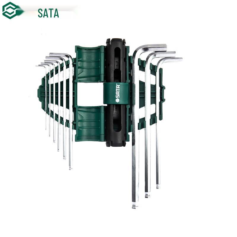 SATA 9-Piece Long Ball-End Hex Wrench Set
